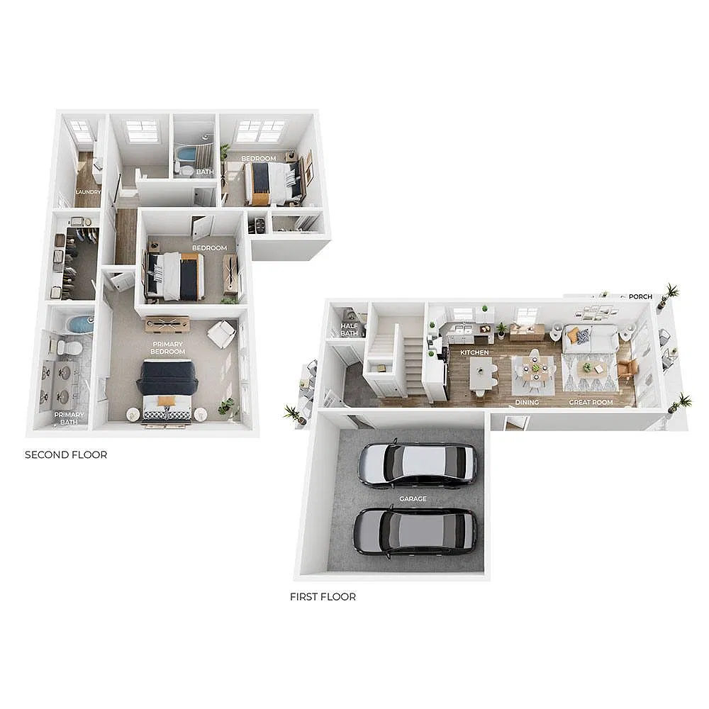 Floor plan D1 - Hickory