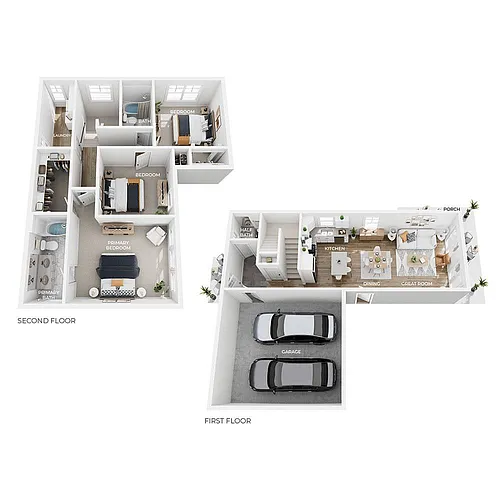 Floor plan D1 - Hickory