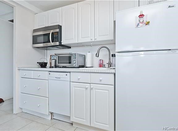 Efficient open kitchen.