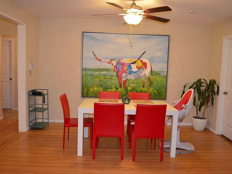 Dining Room (open to the kitchen). Furniture and artwork opt