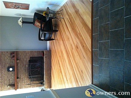 Family room with fireplace