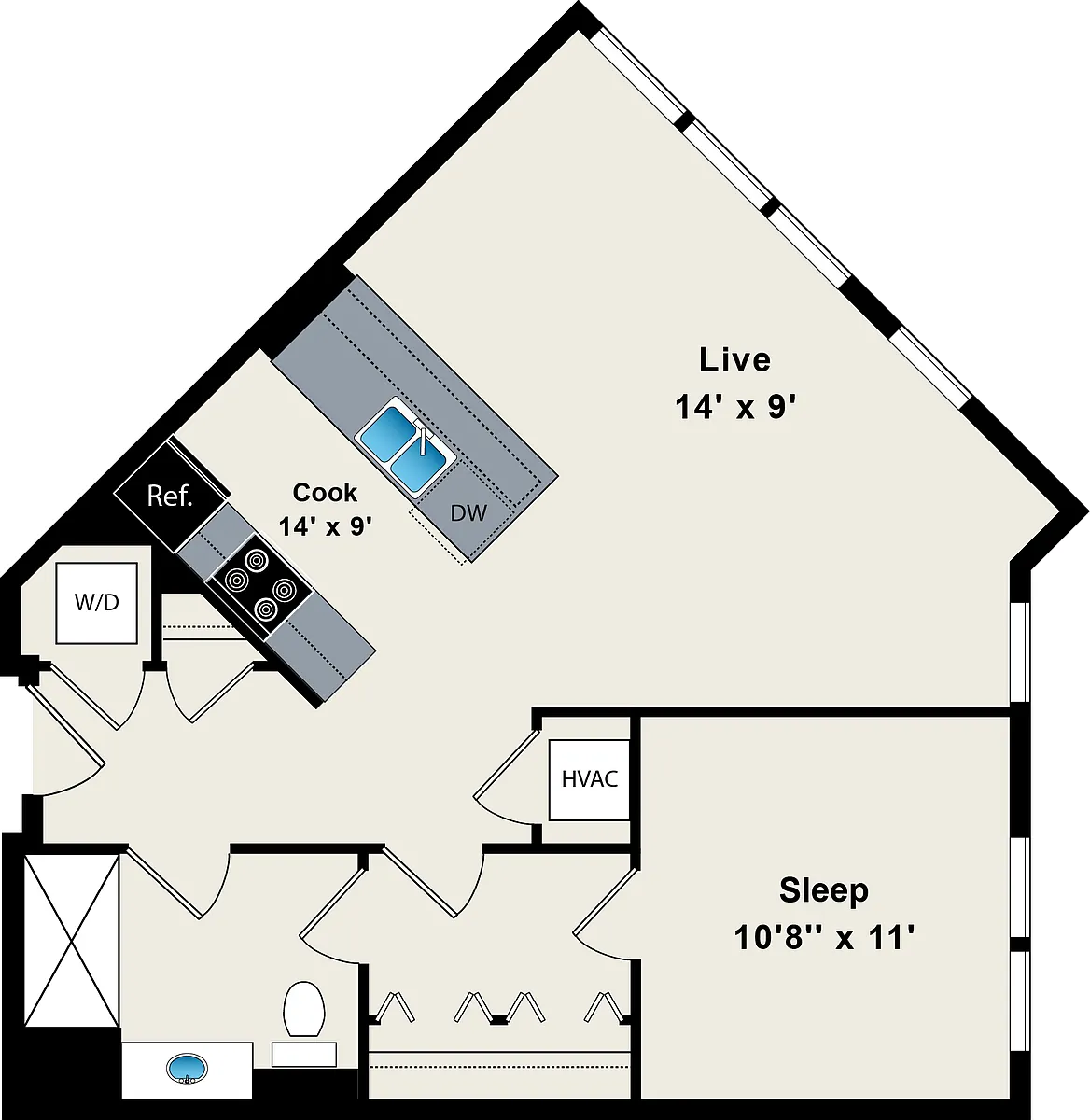 Floor plan A21 - 505