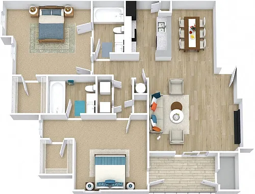 Floor plan Beckinridge B2A