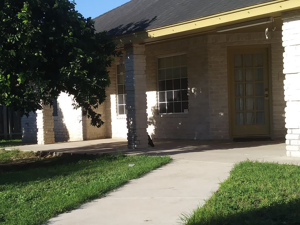 Back entrance and porch. 