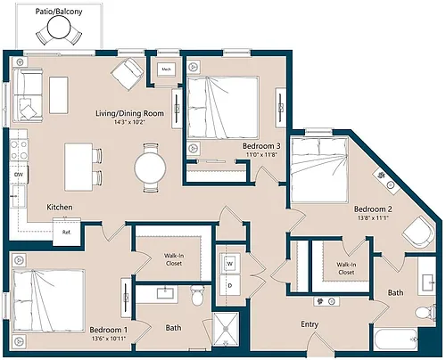Floor plan C1A