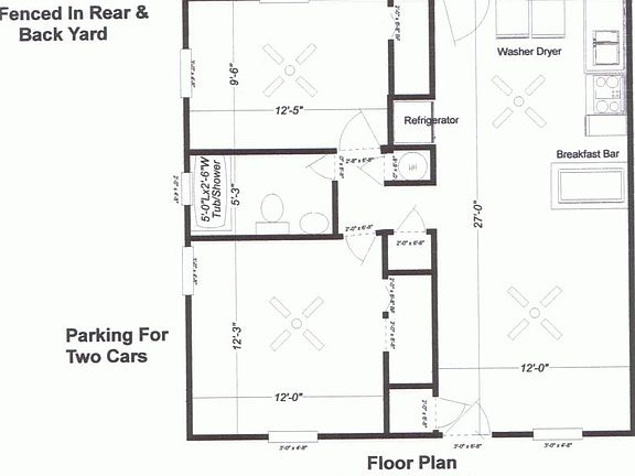 Floor Plan with open sight lines