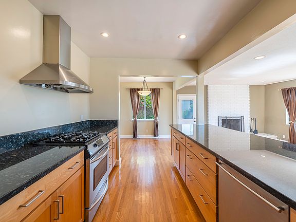 Kitchen leading to dining room