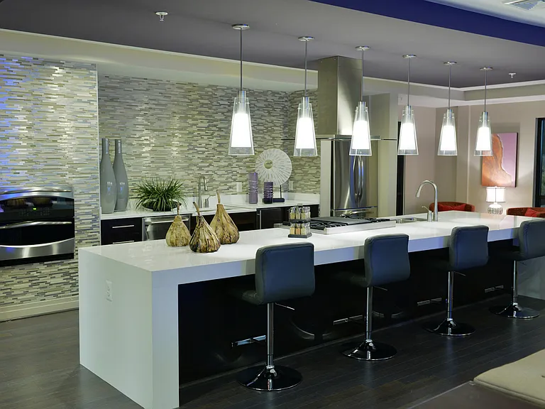 Resident lounge with kitchen for entertaining
