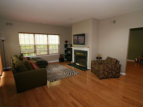 Living Room has Sliding Glass Doors to Patio
