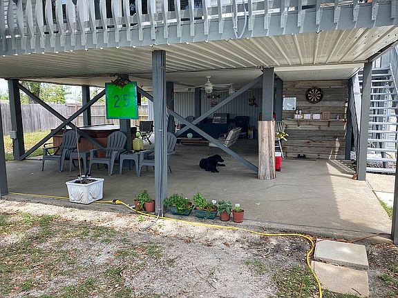 Hot tub game area tv