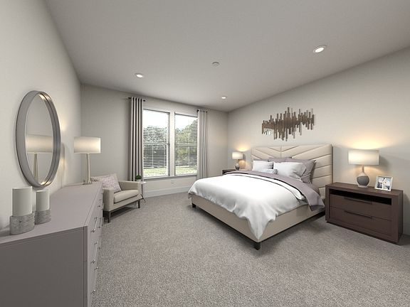 Virtually Staged Primary Suite