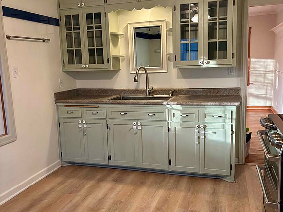 Kitchen with new floors