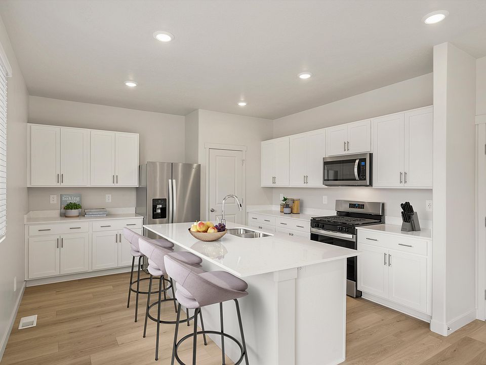 Cottonwood floorplan interior image rendering at a Meritage Homes Community in Santaquin, UT.