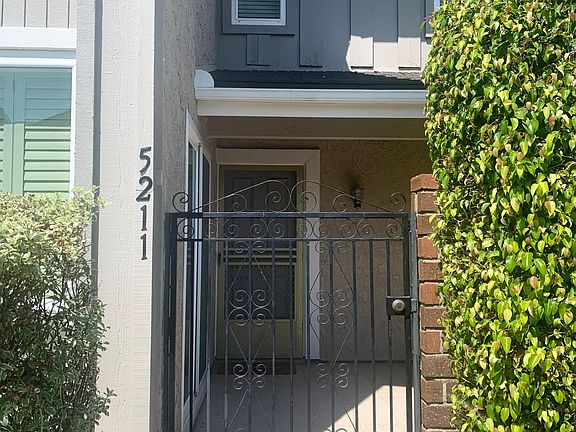 Secure front entry with enclosed front patio