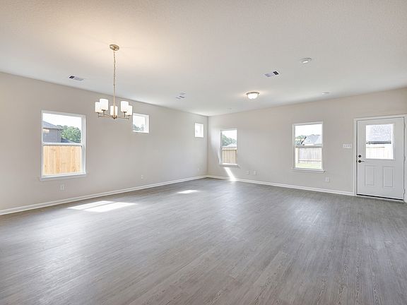 The Crawford- Family Room and Dining Area