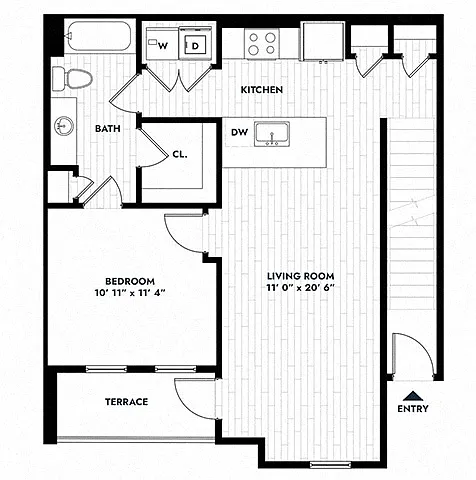 Floor plan 1B