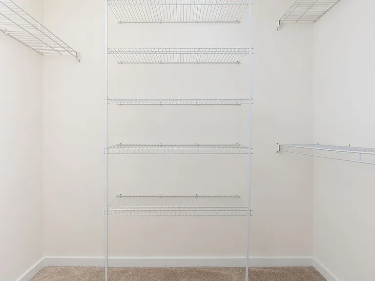 Spacious walk-in closet