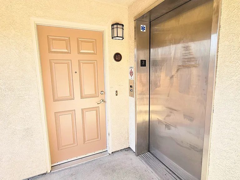 Unit 40 is closest to the elevator!