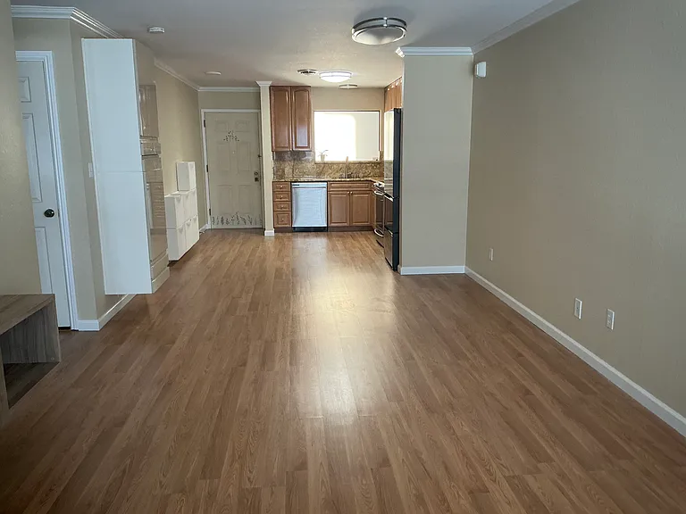 Living/dining area facing front door