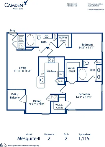 Floor plan Mesquite - II