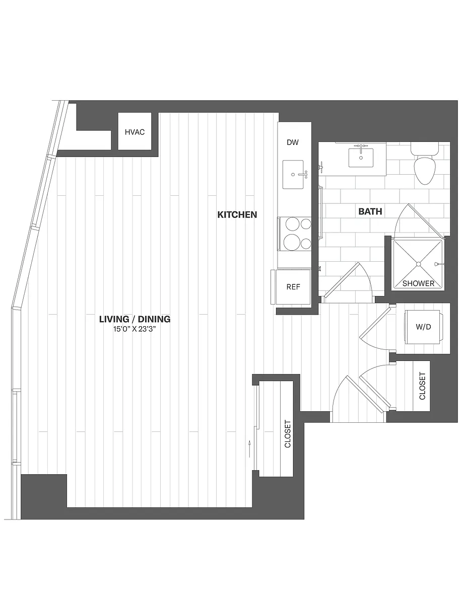 Floor plan Studio-X13