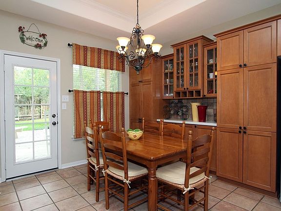 An abundance of additional storage is available in the breakfast nook.