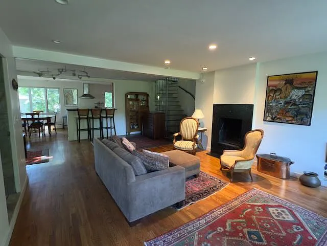 Downstairs living room.