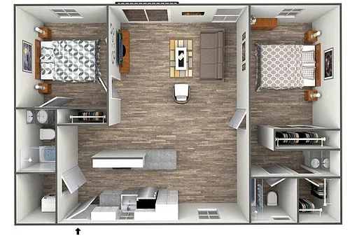 Floor plan Two Bedroom