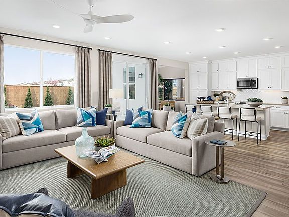 Great Room at Plan 3001, Villas at Arbor Ranch