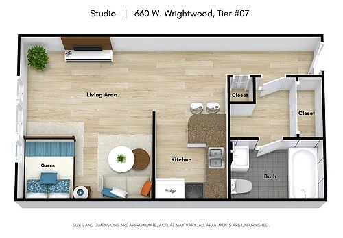 Floor plan Studio