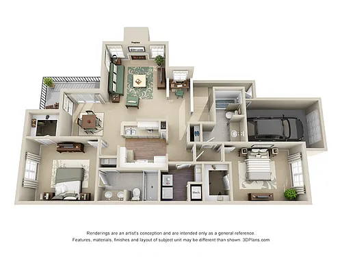 Floor plan Berkley with Attached Garage