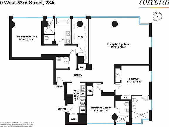 2nd image of 20 W 53rd St #28A
