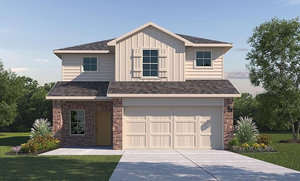Front Elevation- D.R. Horton''s Renae floor plan elevation A- D.R.. Horton''s Renae floor plan elevation A-All Home and community information, including pricing, included features, terms, availability and amenities, are subject to change at any time without notice or obligation. All Drawings, pictures, photographs, video, square footages, floor plans, elevations, features, colors and sizes are approximate for illustration purposes only and will vary from the homes as built.