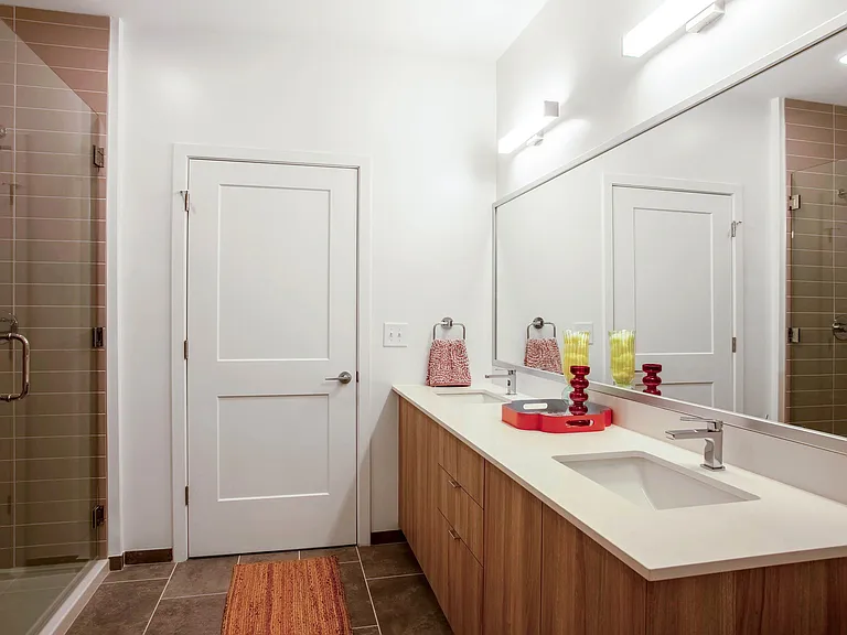The kind of bathroom that makes your morning routine feel luxurious.