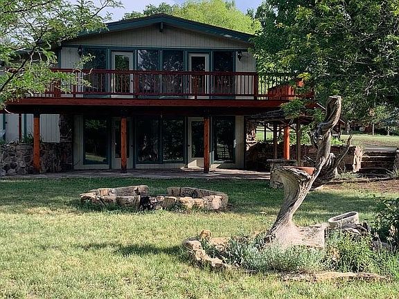 Back of Home with Deck.