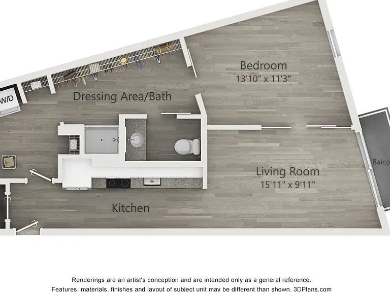 A1b floor plan 30Six NoDa