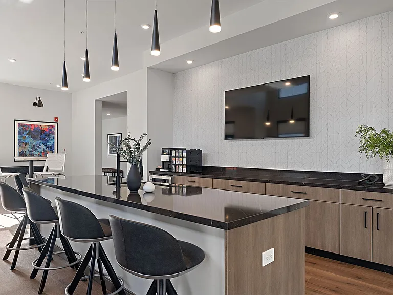 Kitchenette Island and Seating