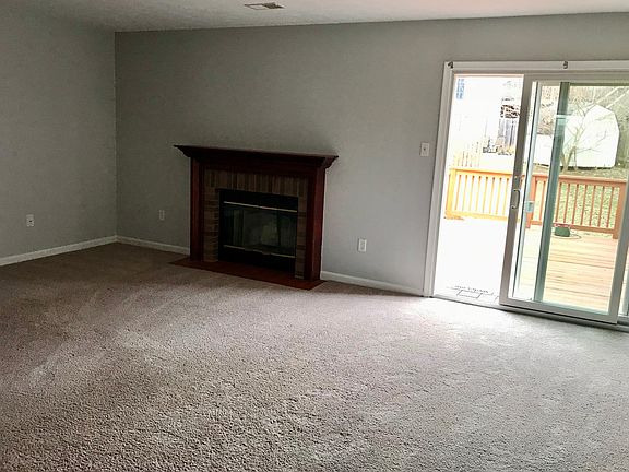 Family room with gas fireplace