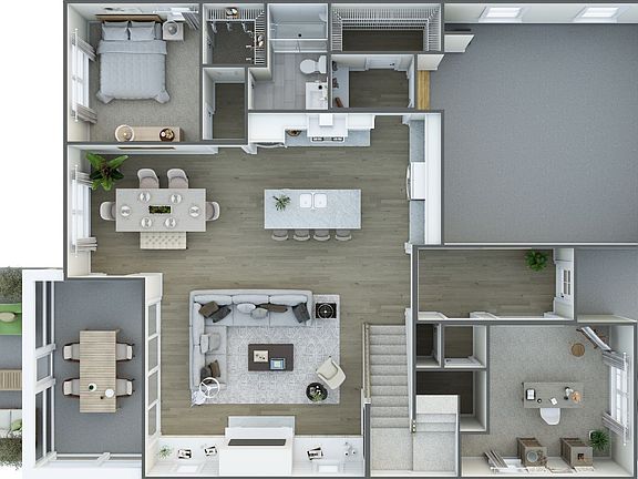 Johnson Pond First Floor 3D Floor Plan