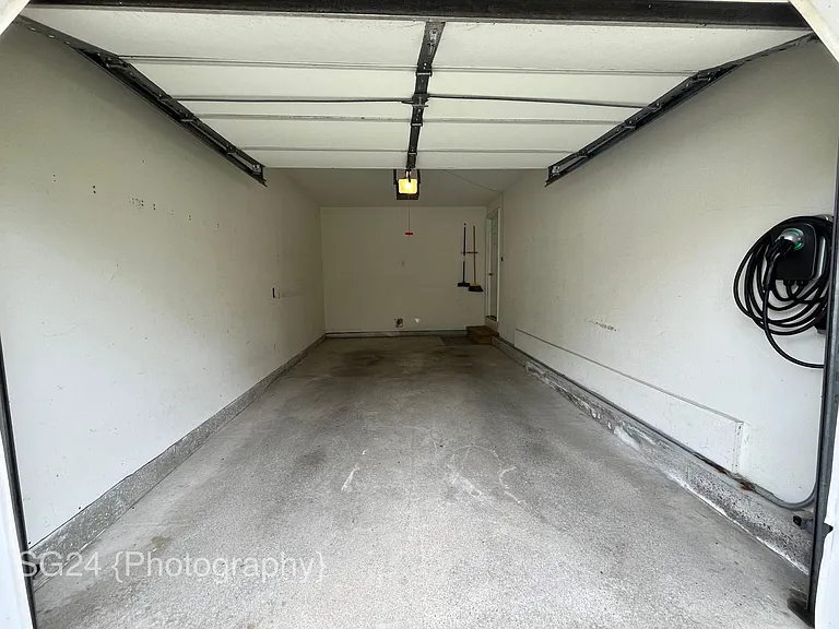 Attached garage with EV Charger