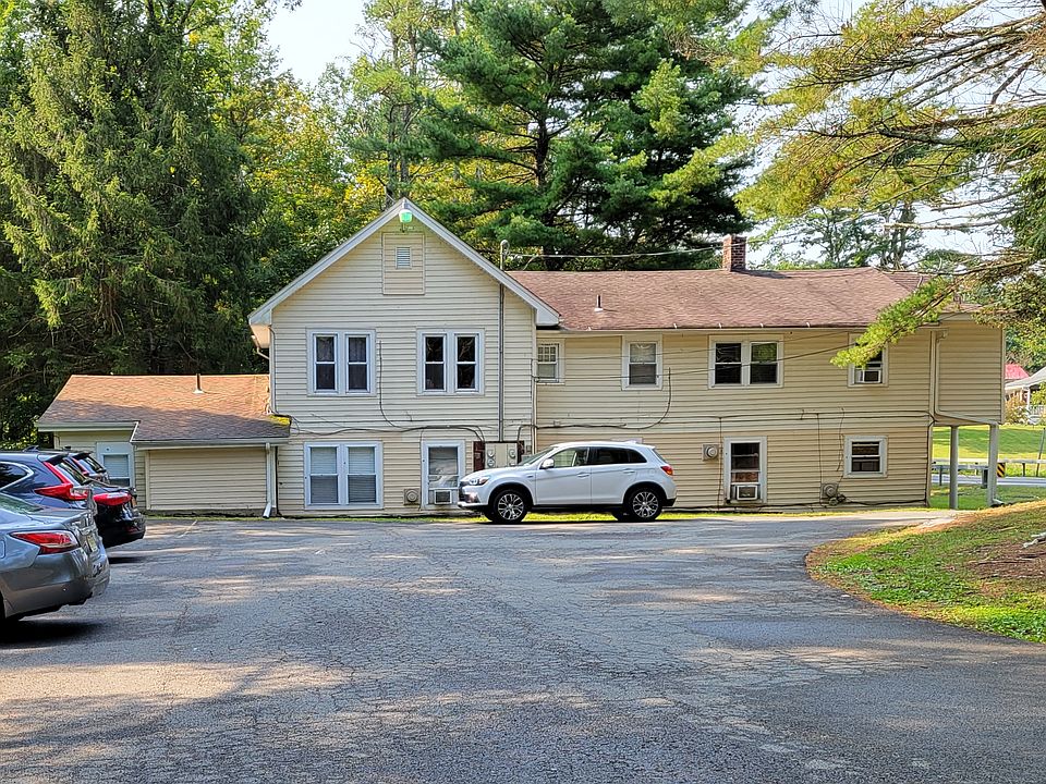 Exterior: parking area/back of building