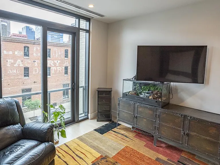 Living room overlooking Wazee St.