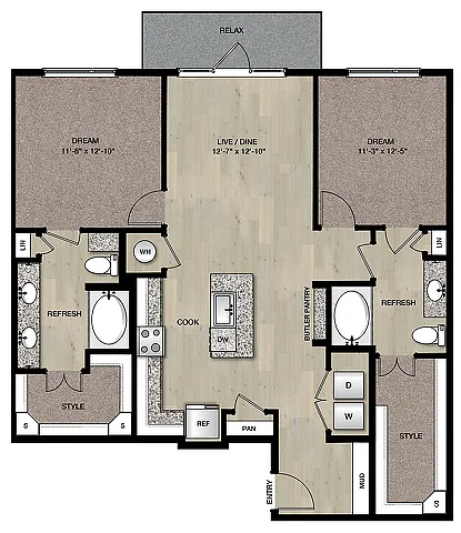 Floor plan B1A