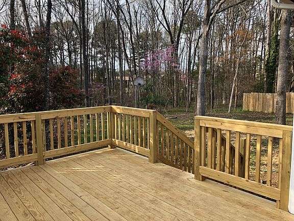 New deck off screened porch