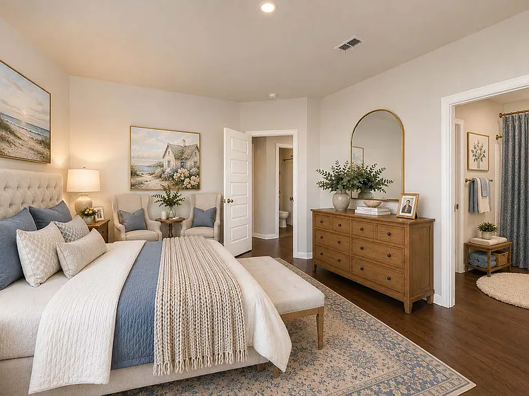 3 Bdrm / 2 Bath Primary bedroom with an ensuite bath