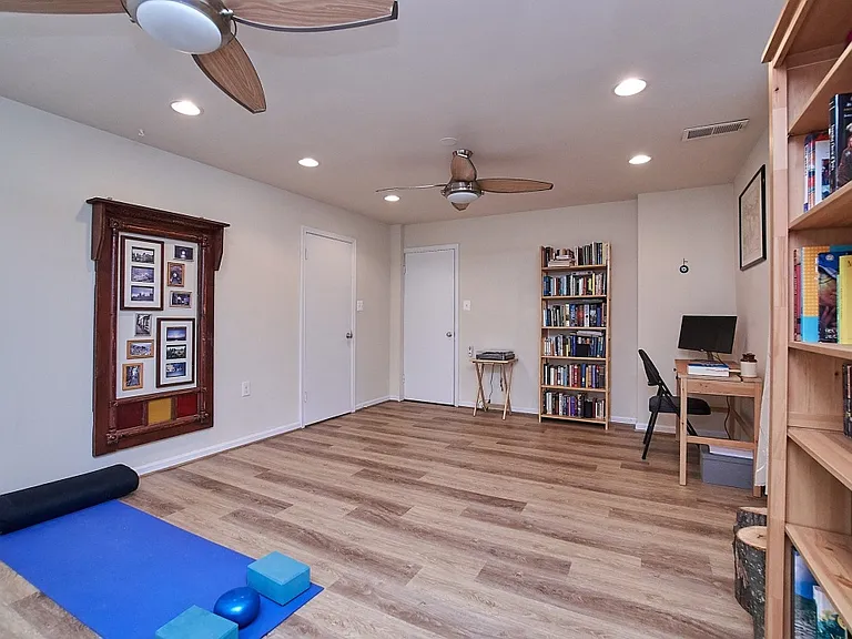 Large bedroom. In this photo the tenant decided to dedicate it as home office/yoga area.