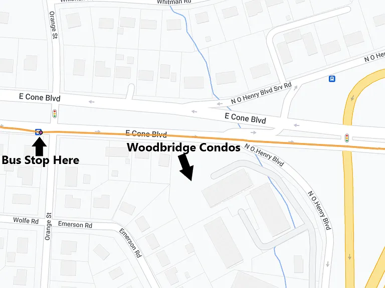 Map of unit proximity to public transportation