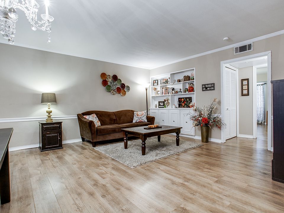 Living room with grand built-in and lots of storage