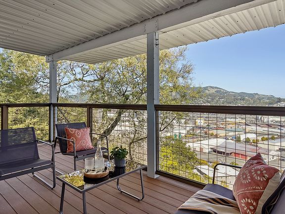 Downstairs ADU deck with bay views