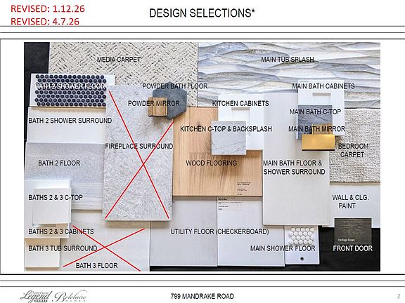 Representative photo of design selections for 799 Madrake